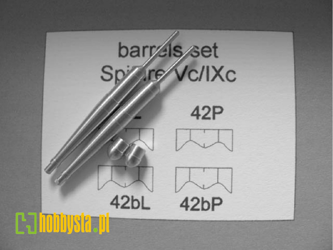 Spitfire Vc/Ixc - Metalowe Lufy 20mm (2szt. Oraz 2 Zaślepki) - zdjęcie 1 Spitfire Vc/Ixc - Metalowe Lufy 20mm (2szt. Oraz 2 Zaślepki) - zdjęcie 1