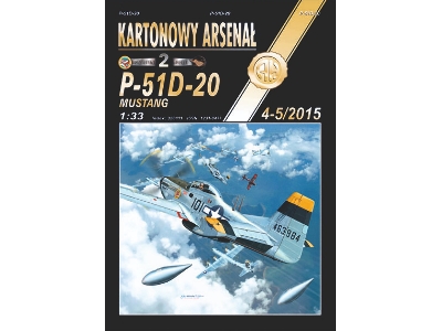 P-51d-20 Mustang - Amerykański Myśliwiec (Kompletne 2 Modele) (Papier Kredowy) (2 Modele) - zdjęcie 1