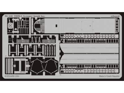  TBM-3 bomb bay 1/72 - Hasegawa - blaszki - zdjęcie 1