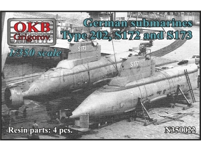 German Submarines Type 202, S172 And S173 - zdjęcie 1