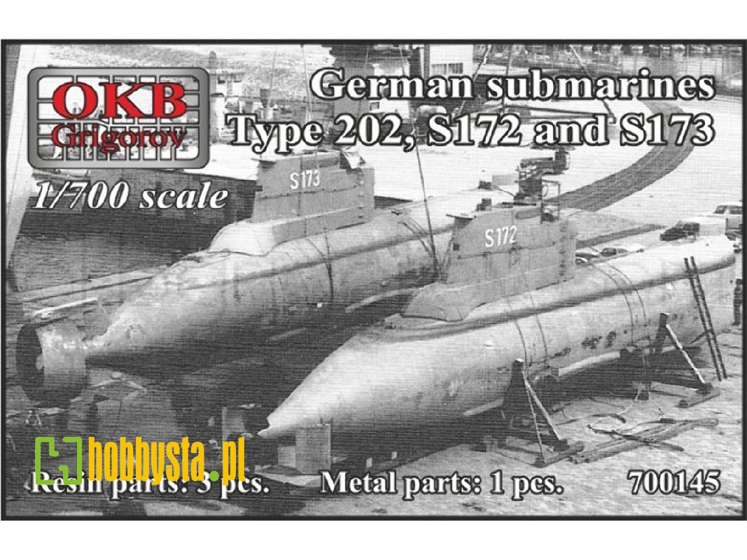German Submarines Type 202, S172 And S173 - zdjęcie 1