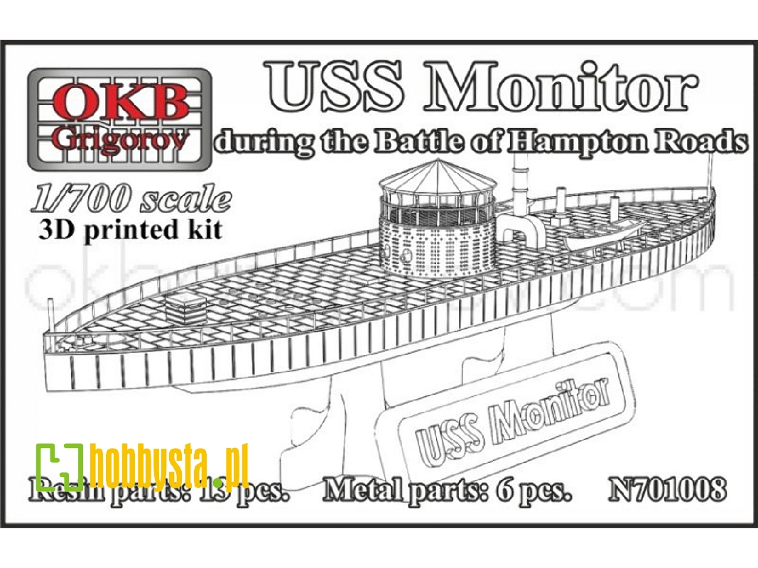 Uss Monitor - During The Battle Of Hampton Roads - zdjęcie 1 Uss Monitor - During The Battle Of Hampton Roads - zdjęcie 1