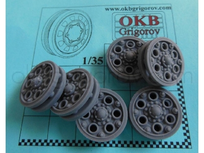 Sprocket Wheel For T-34, Mod. 1940, Type 2 (6 Per Set) - zdjęcie 1