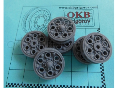 Sprocket Wheel For T-34, Mod. 1940, Type 2 (6 Per Set) - zdjęcie 6