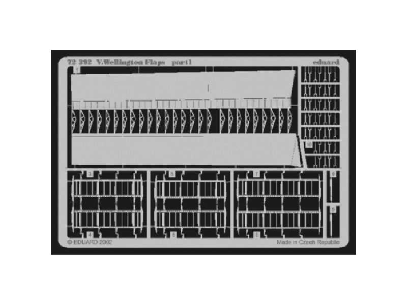 Wellington flaps 1/72 - CMK / MPM - blaszki - zdjęcie 1 Wellington flaps 1/72 - CMK / MPM - blaszki - zdjęcie 1