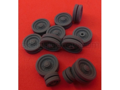 Wheels For Cromwell, Type 1, Smooth Tire And 3 Greasers - zdjęcie 5
