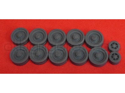 Wheels For Cromwell, Type 2, Smooth Tire And 2 Greasers - zdjęcie 1