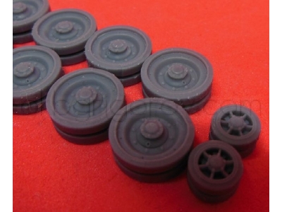Wheels For Cromwell, Type 2, Smooth Tire And 2 Greasers - zdjęcie 2