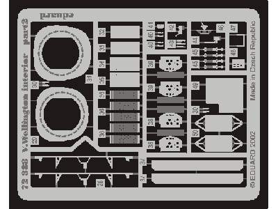  Wellington interior 1/72 - CMK / MPM - blaszki - zdjęcie 3