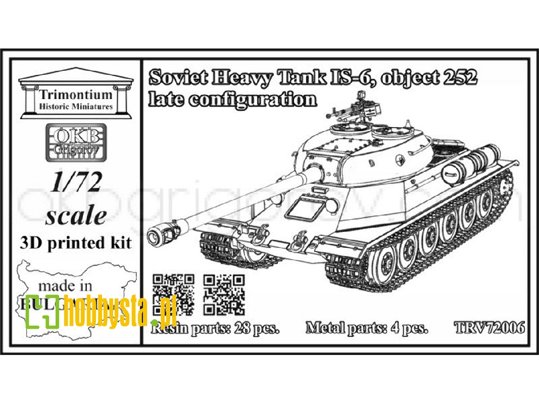 Soviet Heavy Tank Is-6, Object 252, Late Configuration - zdjęcie 1 Soviet Heavy Tank Is-6, Object 252, Late Configuration - zdjęcie 1