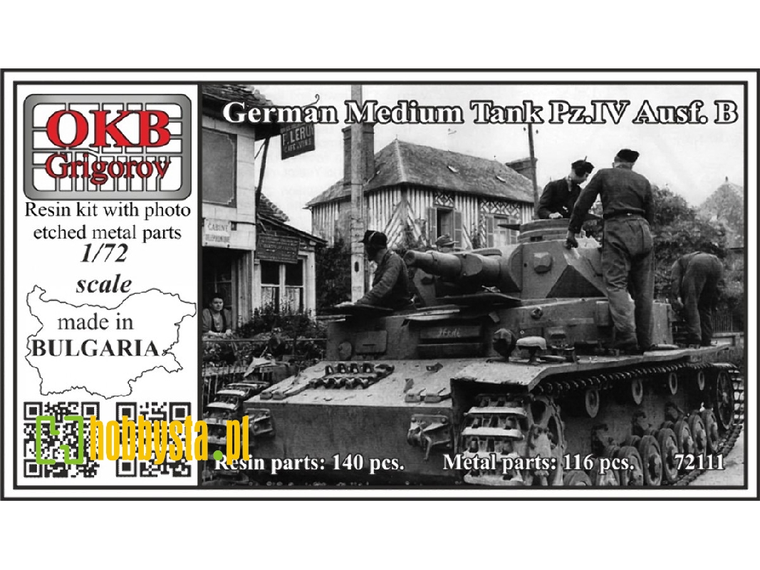 German Medium Tank Pz.Iv Ausf. B - zdjęcie 1 German Medium Tank Pz.Iv Ausf. B - zdjęcie 1
