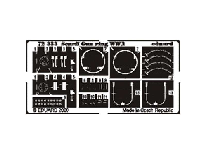 WWI Scarff Gun Ring 1/72 - blaszki - zdjęcie 1 WWI Scarff Gun Ring 1/72 - blaszki - zdjęcie 1