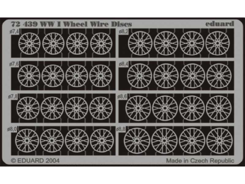  WWI Wheel Wire Discs 1/72 - blaszki - zdjęcie 1