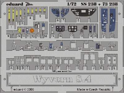  Wyvern S.4 1/72 - Trumpeter - blaszki - zdjęcie 2