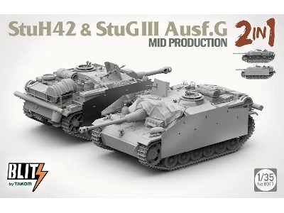 StuH42 & StuG III Ausf.G - Ĺ›rodkowa produkcja - 2 w 1 - zdjÄ™cie 2