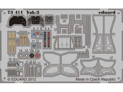  Yak-3 1/72 - Zvezda - blaszki - zdjęcie 1