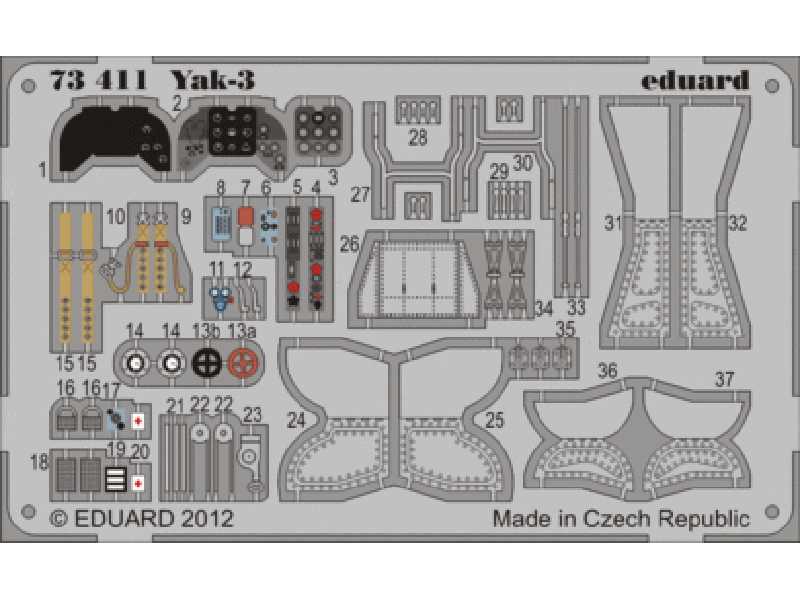 Yak-3 1/72 - Zvezda - blaszki - zdjęcie 1 Yak-3 1/72 - Zvezda - blaszki - zdjęcie 1