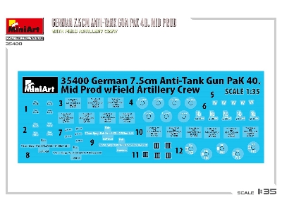 German 7.5cm Anti-tank Gun Pak 40. Mid Prod. With Field Artillery Crew - zdjęcie 7