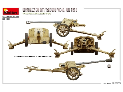 German 7.5cm Anti-tank Gun Pak 40. Mid Prod. With Field Artillery Crew - zdjęcie 25