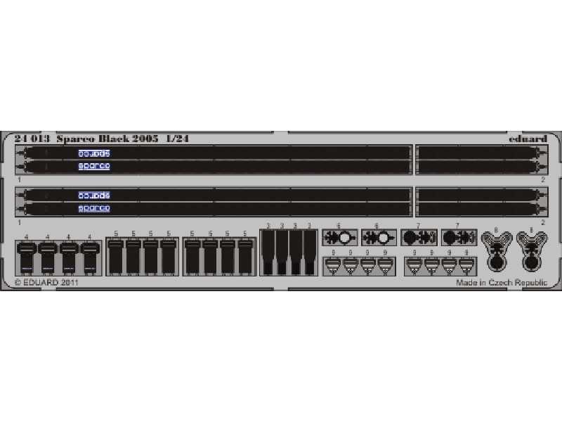 Sparco Black 2005 1/24 - blaszki - zdjęcie 1 Sparco Black 2005 1/24 - blaszki - zdjęcie 1