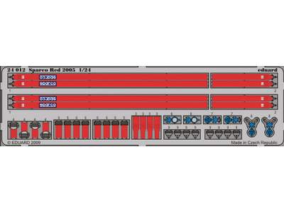 Sparco Red 2005 1/24 - blaszki - zdjęcie 1