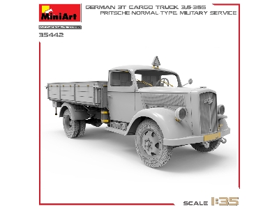 German 3t Cargo Truck 3,6-36s. Pritsche-normal-type. Military Service - zdjęcie 10