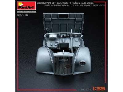 German 3t Cargo Truck 3,6-36s. Pritsche-normal-type. Military Service - zdjęcie 18
