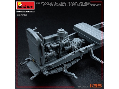 German 3t Cargo Truck 3,6-36s. Pritsche-normal-type. Military Service - zdjęcie 26
