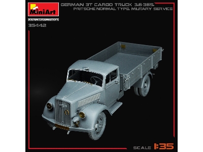 German 3t Cargo Truck 3,6-36s. Pritsche-normal-type. Military Service - zdjęcie 38