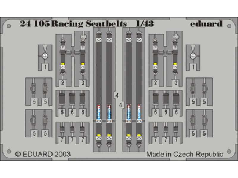  Sparco 4 points Black 1/43 - blaszki - zdjęcie 1