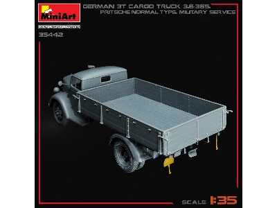 German 3t Cargo Truck 3,6-36s. Pritsche-normal-type. Military Service - zdjęcie 40