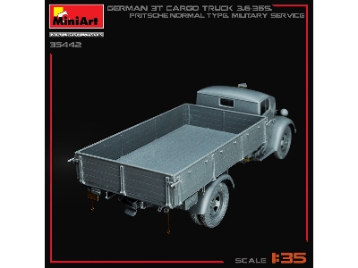 German 3t Cargo Truck 3,6-36s. Pritsche-normal-type. Military Service - zdjęcie 41