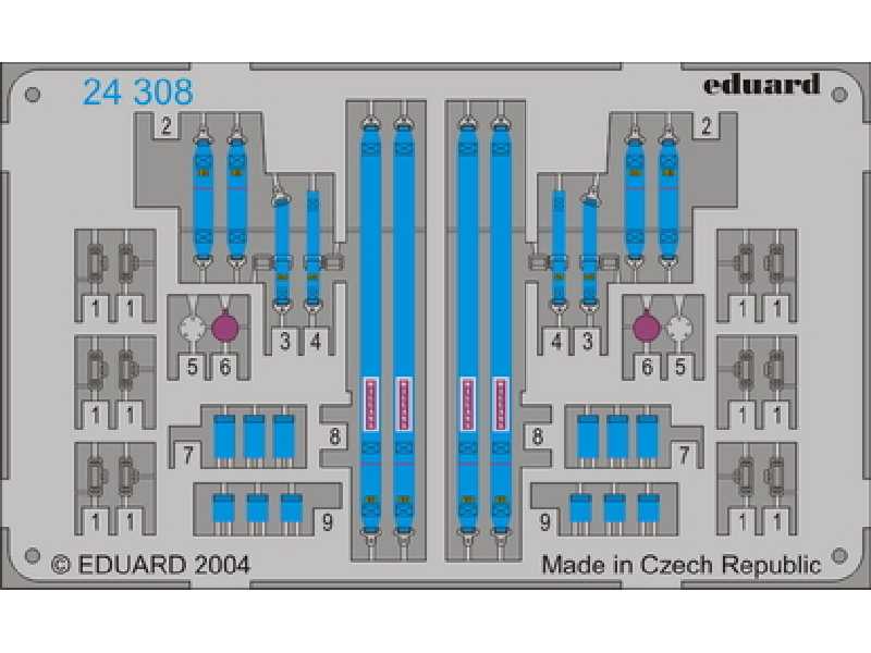 Sparco 6 points Blue 1/43 - blaszki - zdjęcie 1 Sparco 6 points Blue 1/43 - blaszki - zdjęcie 1