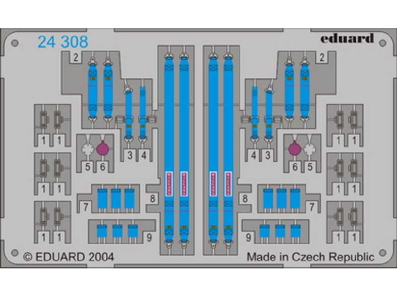  Sparco 6 points Blue 1/43 - blaszki - zdjęcie 1