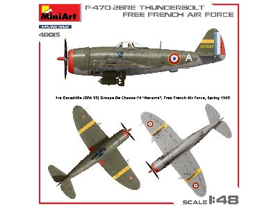 P-47d-28re Thunderbolt. Free French Air Force - zdjęcie 2
