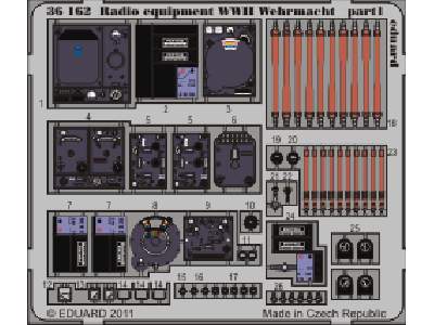  Radio Equipment WWII Wehrmacht 1/35 - blaszki - zdjęcie 1