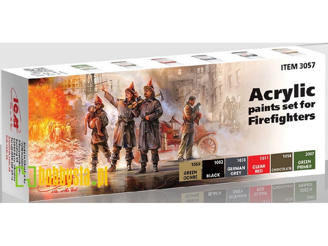 Acrylic Paints Set For Firefighters - zdjęcie 1 Acrylic Paints Set For Firefighters - zdjęcie 1