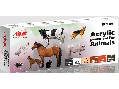 Acrylic Paints Set For Animals - zdjęcie 1