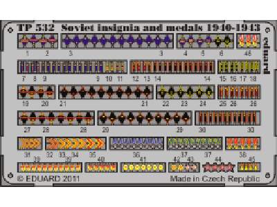  Soviet insignia and medals 1940-1943 1/35 - blaszki - zdjęcie 1