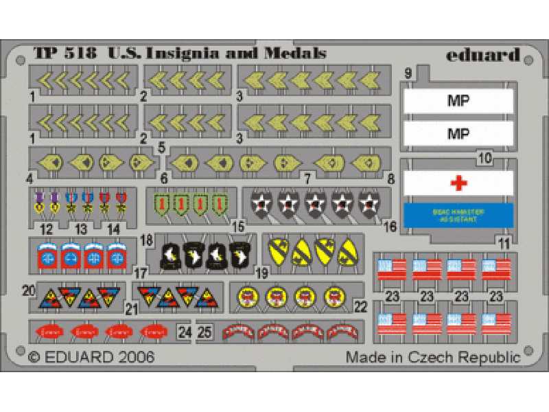  US Insignia and Medals WWII 1/35 - blaszki - zdjęcie 1