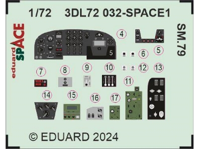 SM.79 SPACE 1/72 - ITALERI - zdjęcie 2