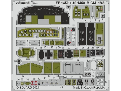 B-24J cockpit & engines 1/48 - HOBBY BOSS - zdjęcie 1