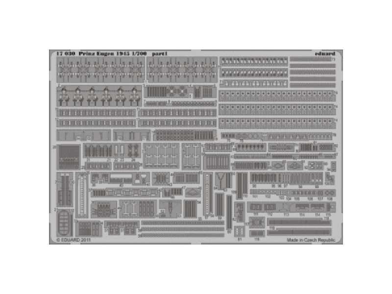  Prinz Eugen 1945 1/700 - Trumpeter - blaszki - zdjęcie 1