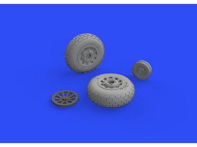 P-51B/ C wheels block tread 1/48 - EDUARD - zdjęcie 8