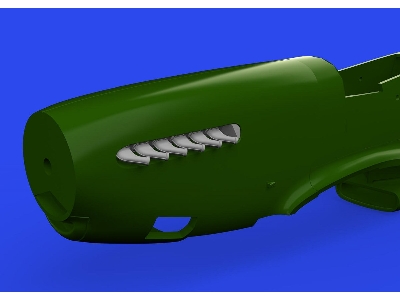 P-51D exhaust stacks PRINT 1/72 - EDUARD - zdjęcie 1