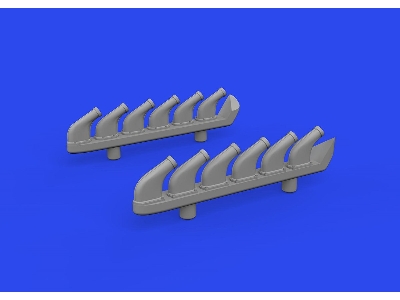 P-51D exhaust stacks PRINT 1/72 - EDUARD - zdjęcie 2