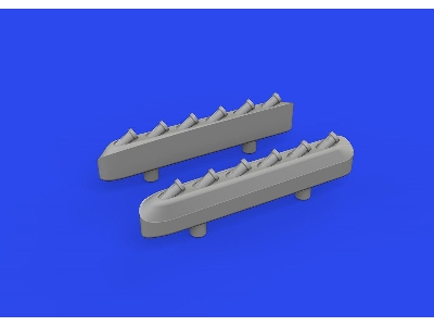 P-51D exhaust stacks w/  fairing PRINT 1/72 - EDUARD - zdjęcie 3