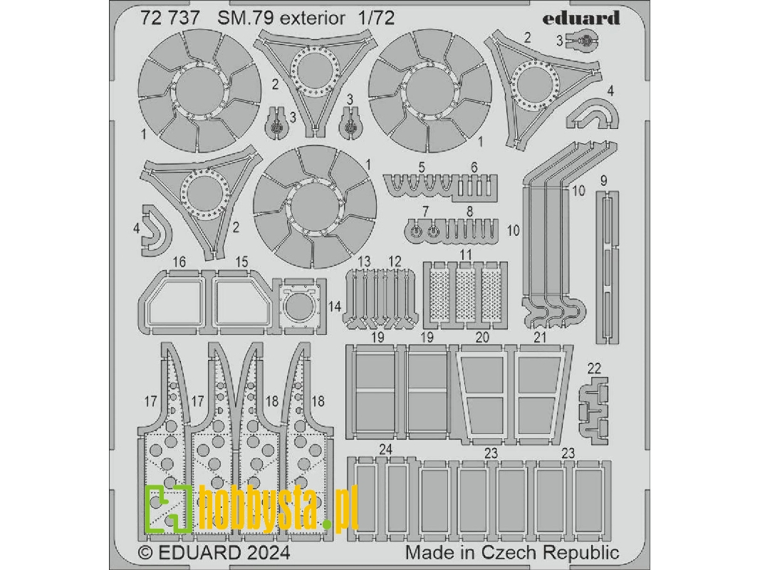 SM.79 exterior 1/72 - ITALERI - zdjęcie 1 SM.79 exterior 1/72 - ITALERI - zdjęcie 1
