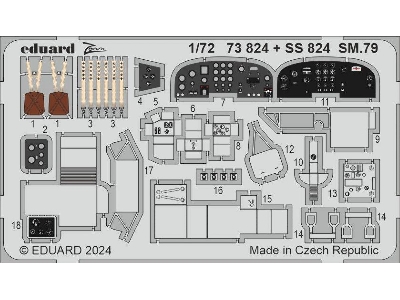 SM.79 interior 1/72 - ITALERI - zdjęcie 1