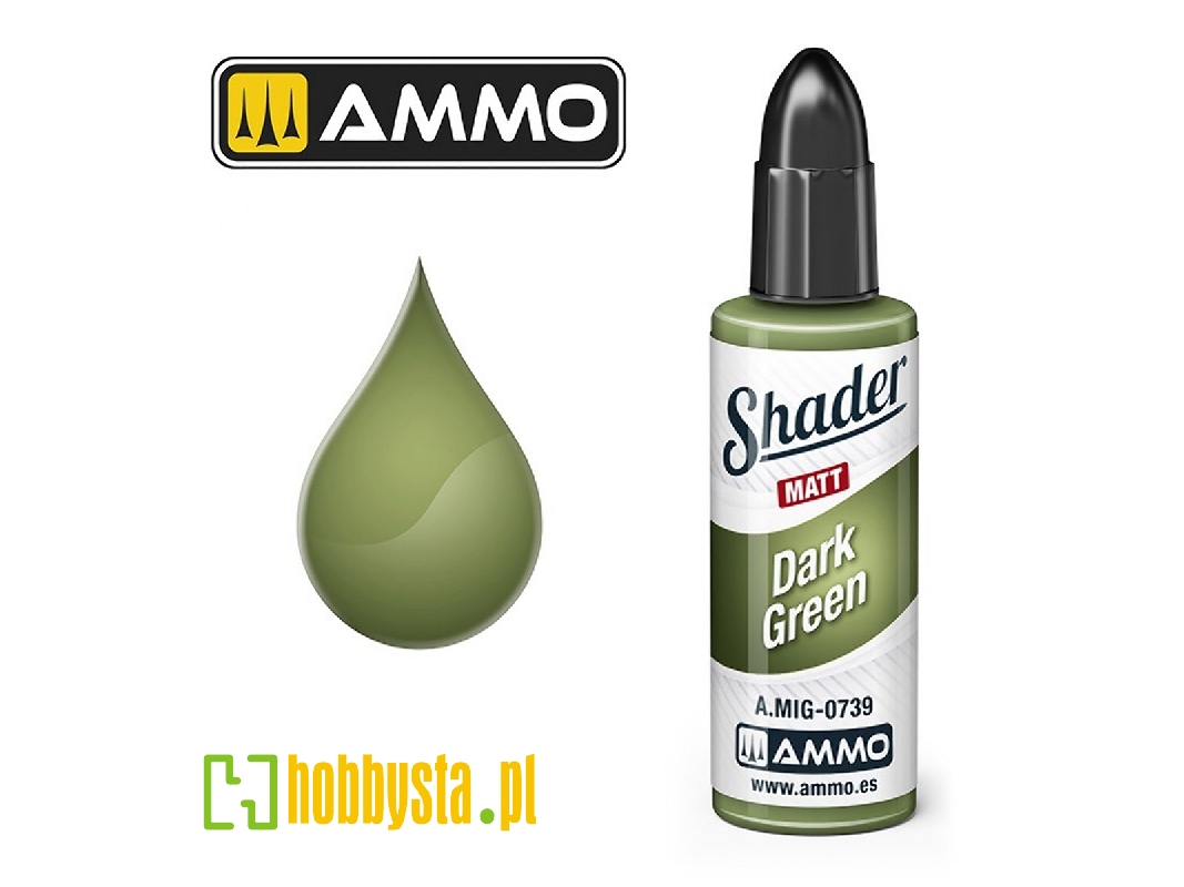 A.Mig 0739 Dark Green Shader Matt - zdjęcie 1 A.Mig 0739 Dark Green Shader Matt - zdjęcie 1